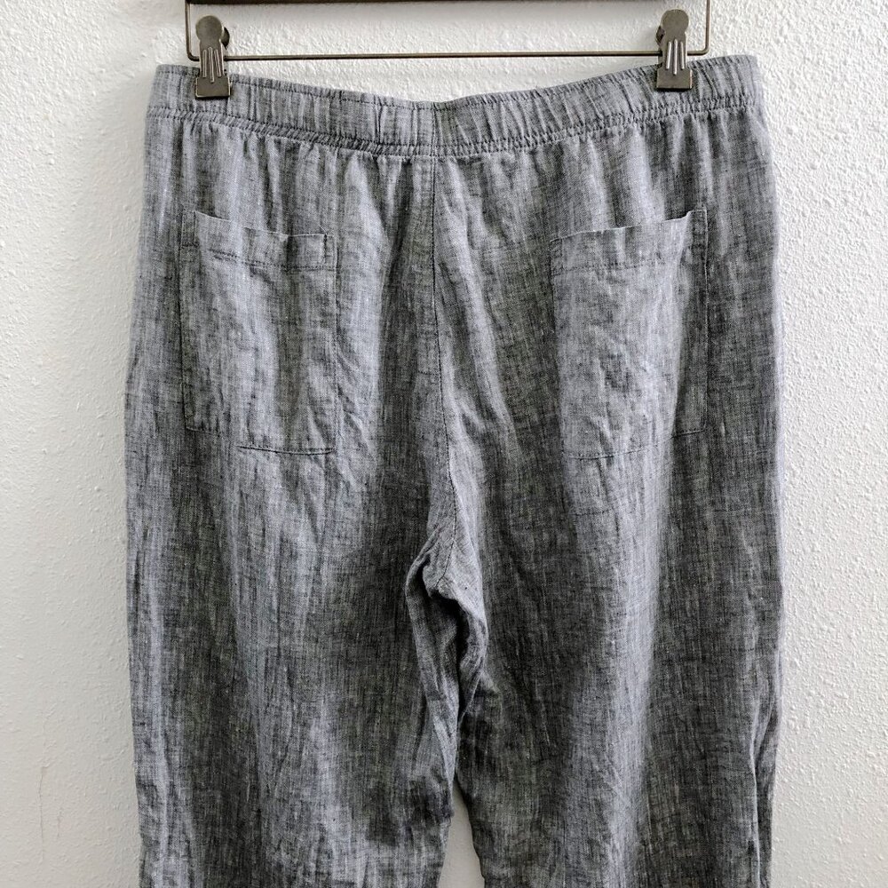 FREELINE 100% Linen Elastic Waist Pants Size Large - Picture 3 of 7